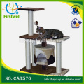 Easy assemble wood pet toys cat tree house